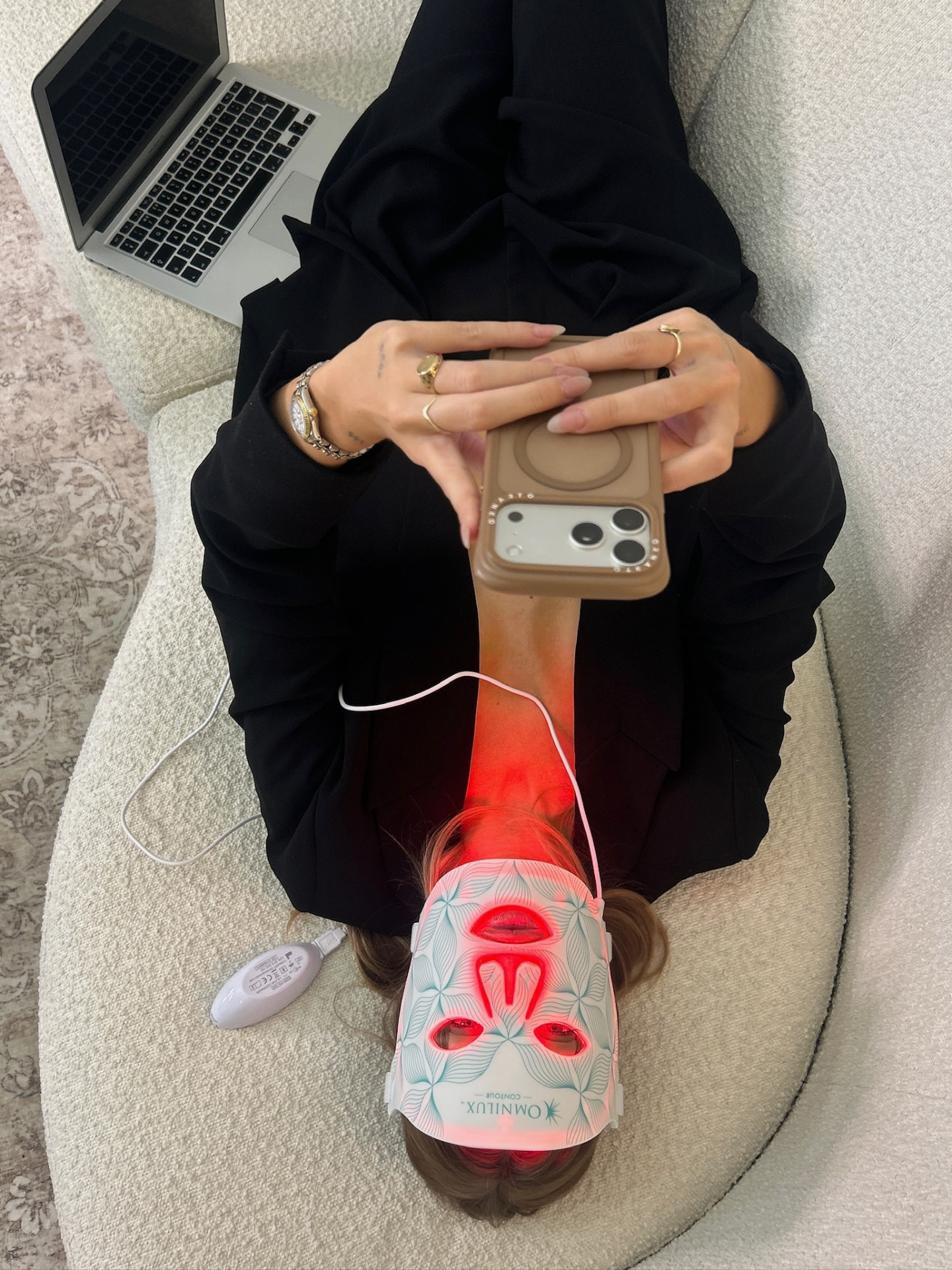 Downtime in the glam corner at Mondays Content Co